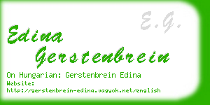 edina gerstenbrein business card